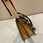 Prada Soft Sound Small Leather Shoulder Bag With Charms 1BD379